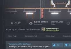 steam家庭共享能两个人一起玩吗
