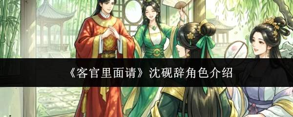 《客官里面请》沈砚辞角色介绍