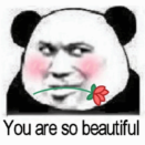 You are so beautiful撩妹表情包