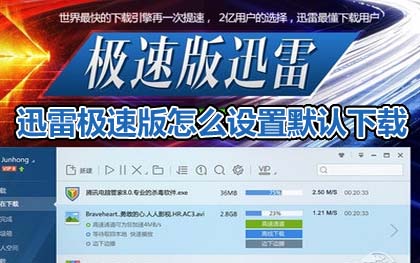迅雷极速版默认下载如何修改？迅雷极速版默认下载修改方法介绍