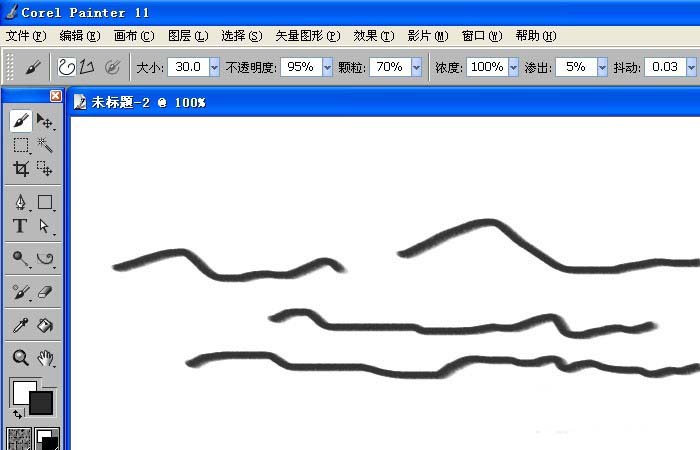 painter画笔工具怎么制作曲线？画笔工具绘制曲线流程图文一览