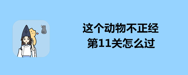 这个动物不正经如何过第11关？第11关通关步骤介绍