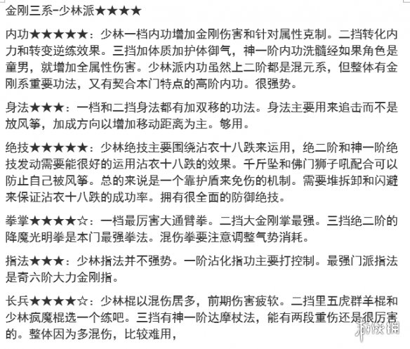 太吾绘卷游戏少林派值得选择吗？游戏少林派特色及功法介绍