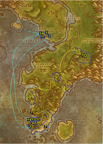 魔兽世界怀旧服部落42-43荆棘谷好升级吗？荆棘谷升级路线分享