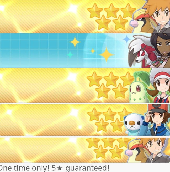 宝可梦大师首抽有哪些五星角色？首抽五星角色一览