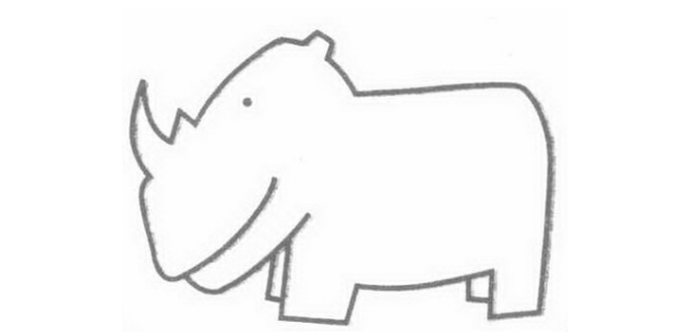 QQ画图红包犀牛图案如何绘制？犀牛图案绘制方法介绍