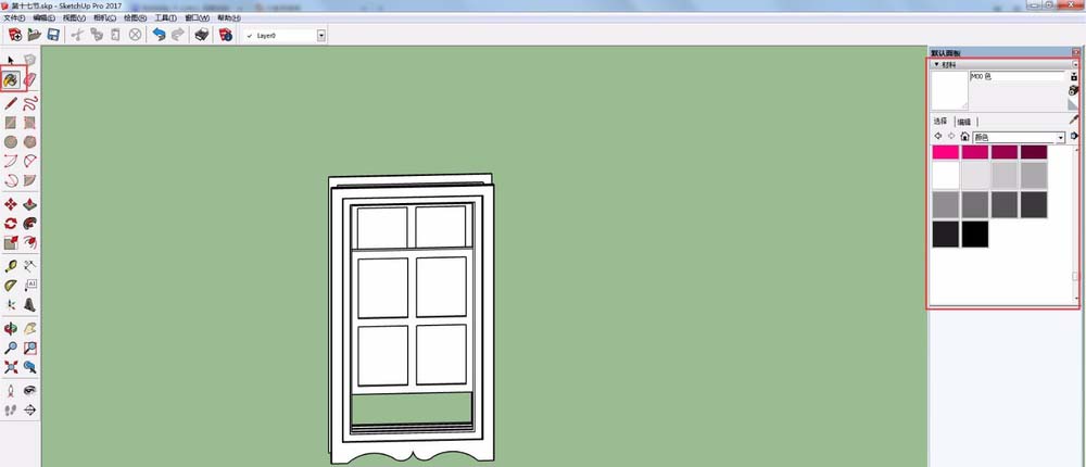 草图大师(SketchUp)怎么设计一个漂亮玻璃门？制作一个漂亮玻璃门教程分享