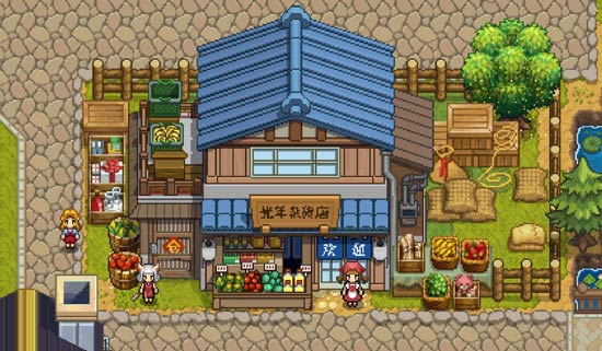 奶牛镇的小时光杂货店在哪里？作物种子日常用品买卖