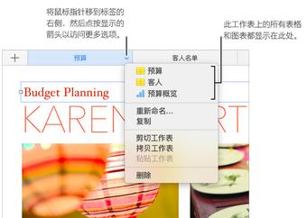 Numbers工作表如何编辑？工作表编辑方法图文分享