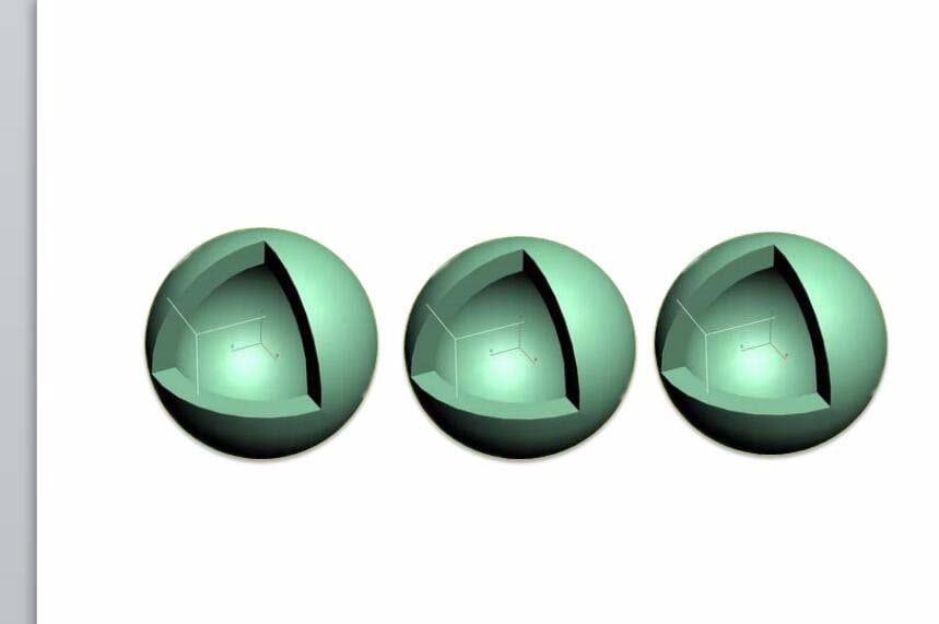 ppt怎样做出一个立体的核壳球体？绘制一个立体的核壳球体方法介绍