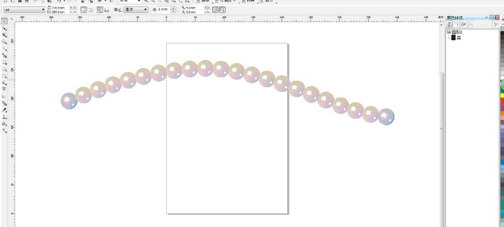 CorelDraw X4怎样制作漂亮珍珠项链？设计漂亮珍珠项链教程分享