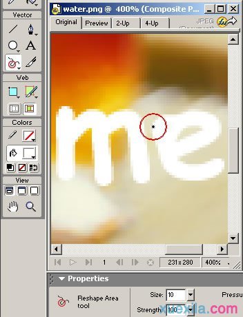 fireworks怎么做出水痕文字效果？制作水痕文字方法介绍