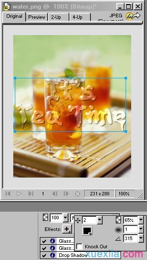 fireworks怎么做出水痕文字效果？制作水痕文字方法介绍