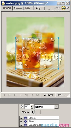 fireworks怎么做出水痕文字效果？制作水痕文字方法介绍