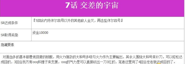 超级机器人大战V第7话交差的宇宙如何完成?第7话交差的宇宙完成流程图文分享