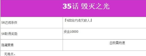 超级机器人大战V第35话毁灭之光如何完成?第35话毁灭之光完成流程图文分享