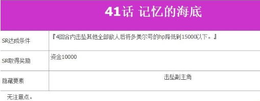 超级机器人大战V第41话记忆的海底如何完成?第41话记忆的海底完成流程图文分享