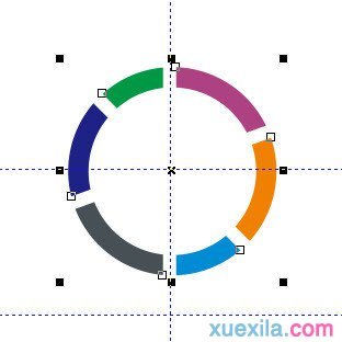 coreldraw如何把圆环分为几部分？将圆环分为几部分方法介绍