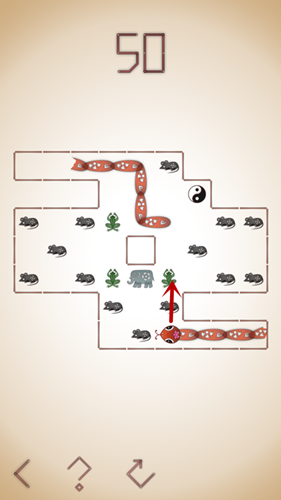 蛇它虫第50关如何通关?第50关通关流程图文分享