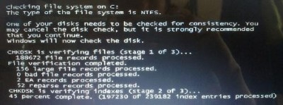 电脑出现Checking file system on是什么？显示checking file system on处理方法介绍