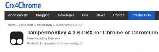 Chrome浏览器如何安装油猴脚本？脚本使用方法介绍