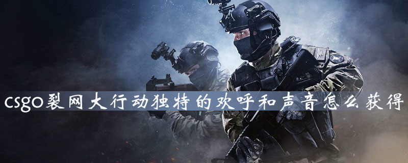 CS：GO裂网大行动欢呼和声音特效如何获取？欢呼和声音特效获取方法介绍