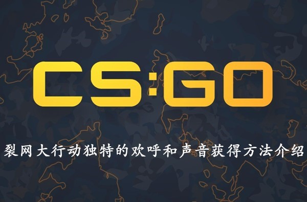 CSGO裂网大行动独特的欢呼和声音如何获取？