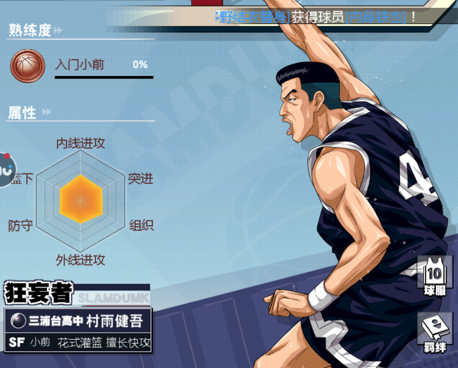 灌篮高手村雨健吾天赋怎么样？村雨健吾天赋及特色介绍