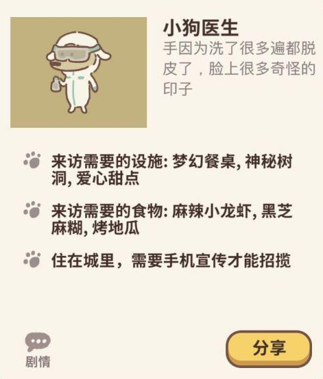 动物餐厅小狗医生来访条件是什么？